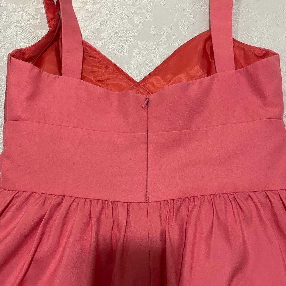 Priscilla of Boston size 6 pink cotton sleeveless , with 1 1/4” W strap dress - Picture 4 of 6